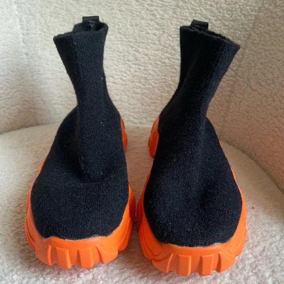 SHEIN Hightop Black and Orange Sneakers | 39 - Picture 2 of 6